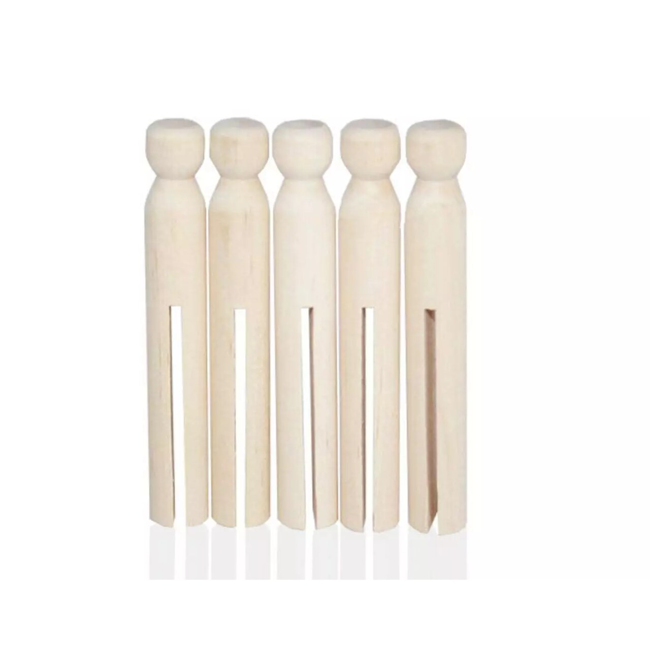 Kitcheniva 30 Pcs Wooden Clothes Pins Clothes Doll Pin Crafts